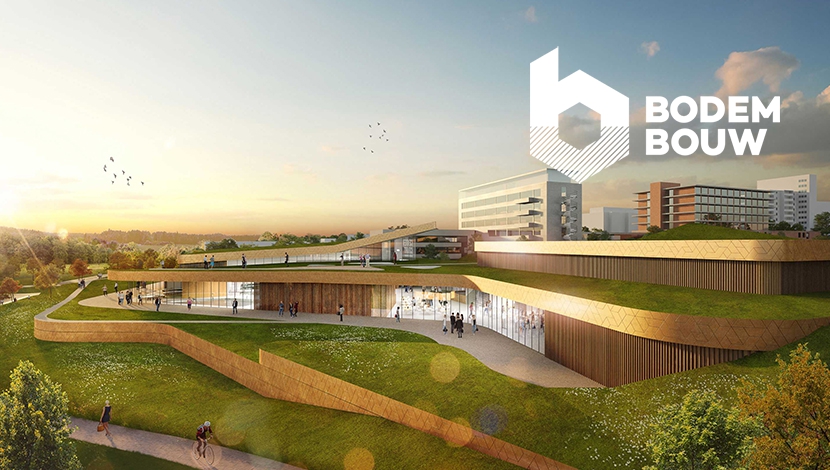 Impressie nieuwbouw sportcomplex Vie Kerkrade
