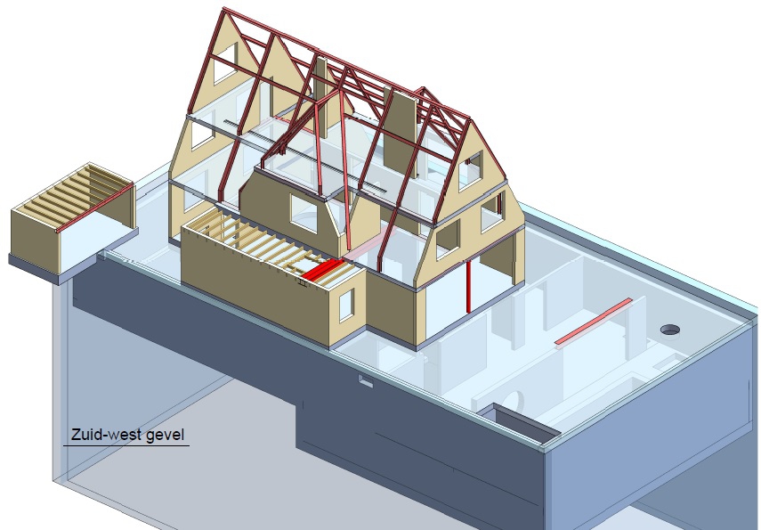 Impressie nieuwbouw Villa met 2-laags kelder