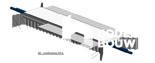 3D overzicht van de overkluizing