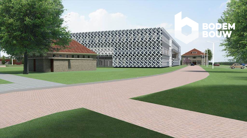 Impressie van het nieuwe lesgebouw op de KWIII kazerne
