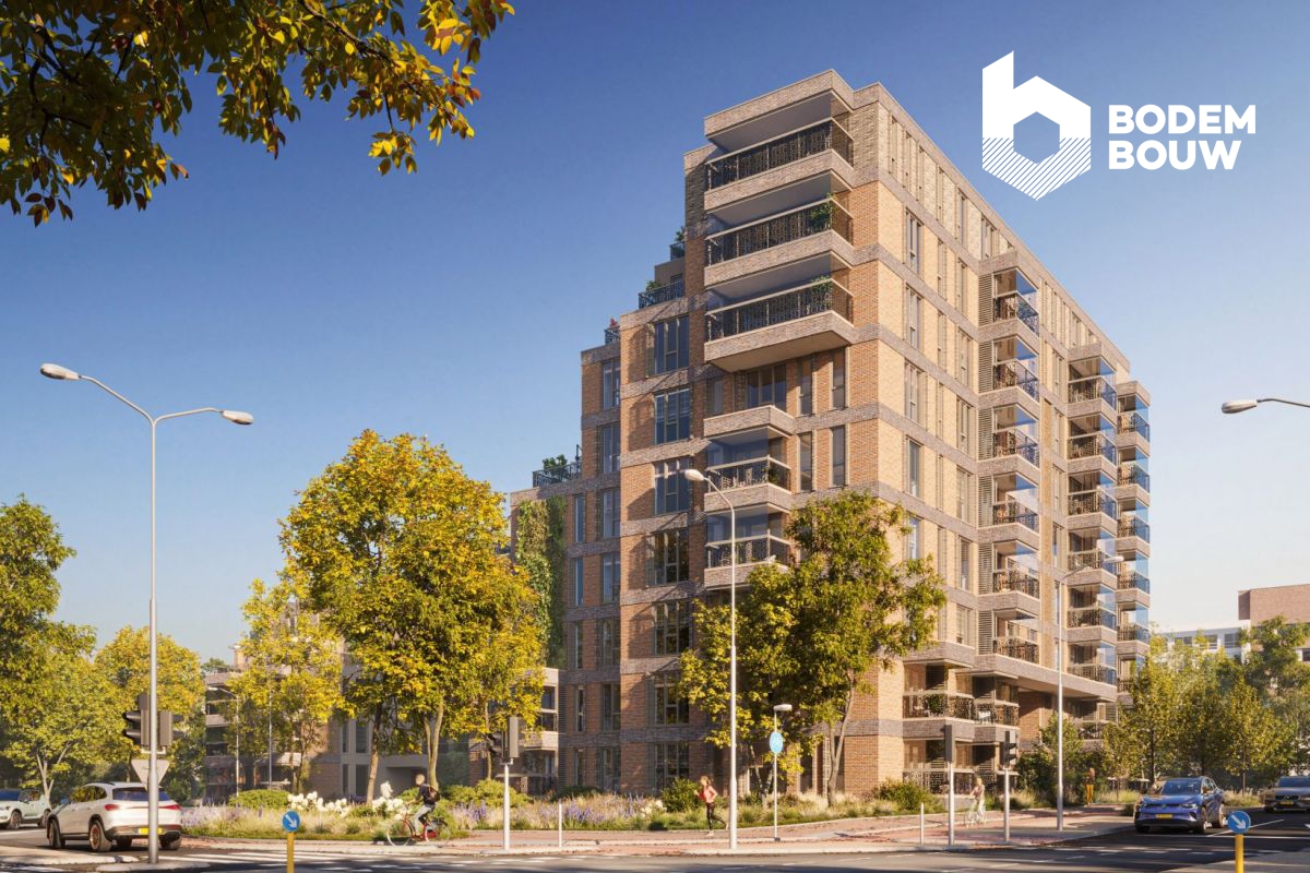 Impressie van nieuwbouw appartementencomplex de Cascade
