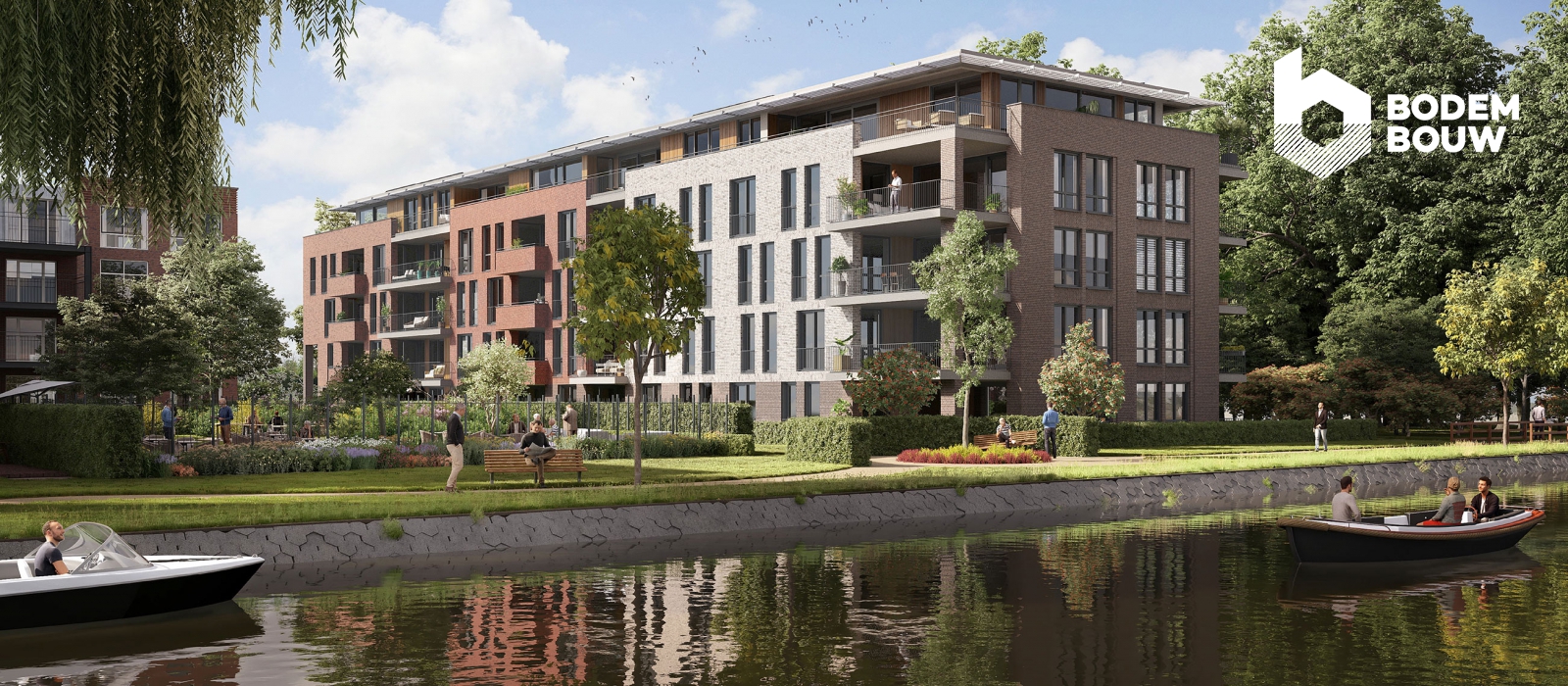 Impressie van nieuwbouw appartementencomplex Buytenhof