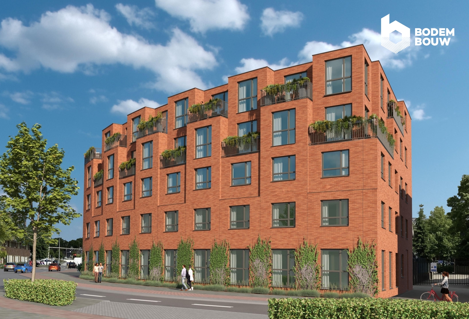 Impressie nieuwbouw appartementen complex de Prins