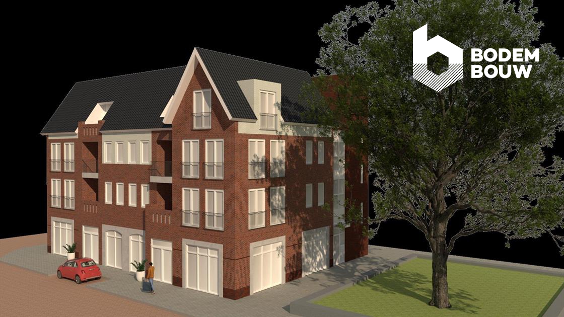 Impressie van het nieuwbouwcomplex de Poort van Bladel